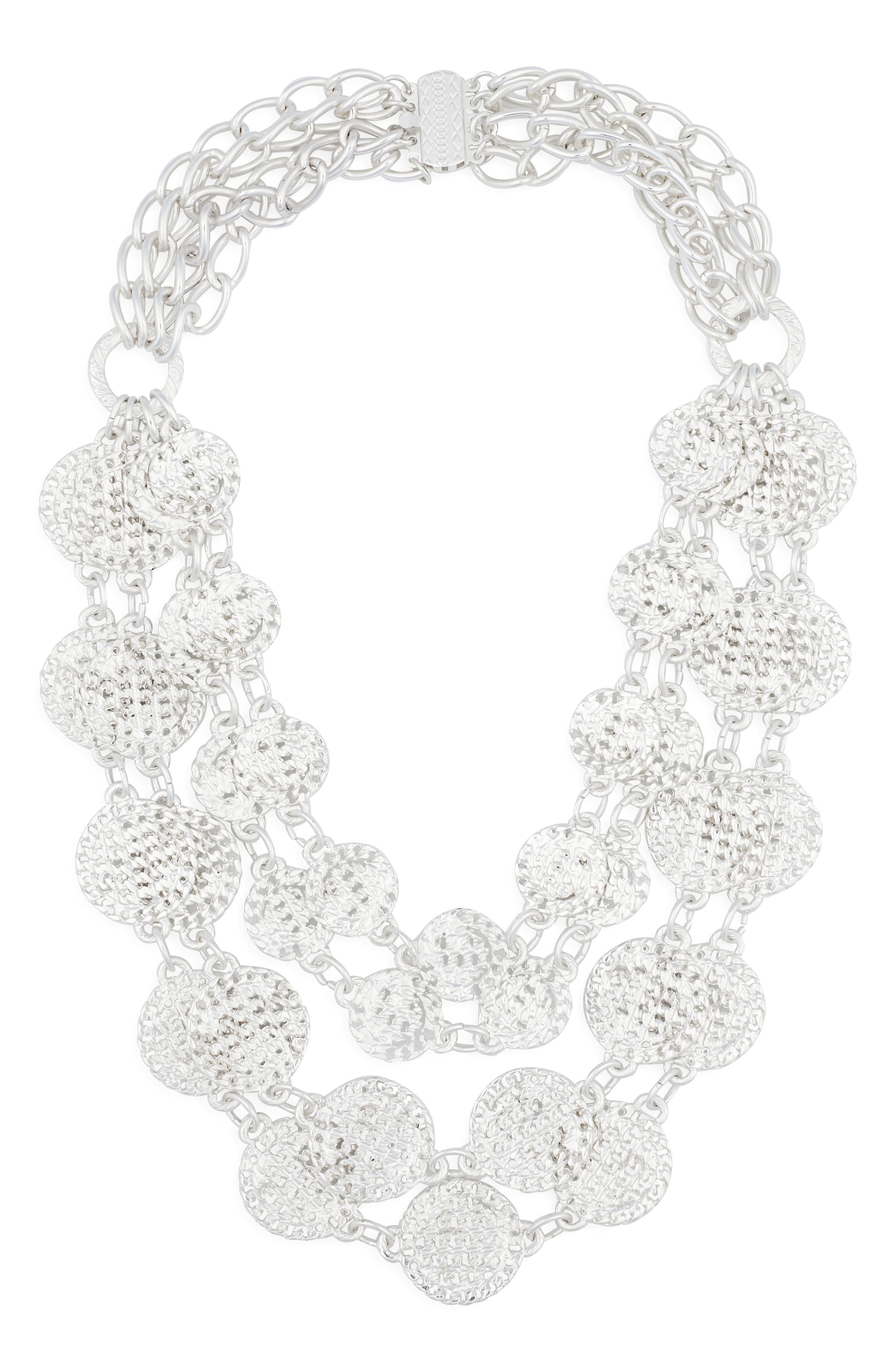 Karine Sultan Coin Layered Necklace