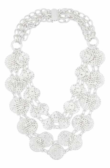 Karine Sultan Coin Layered Necklace