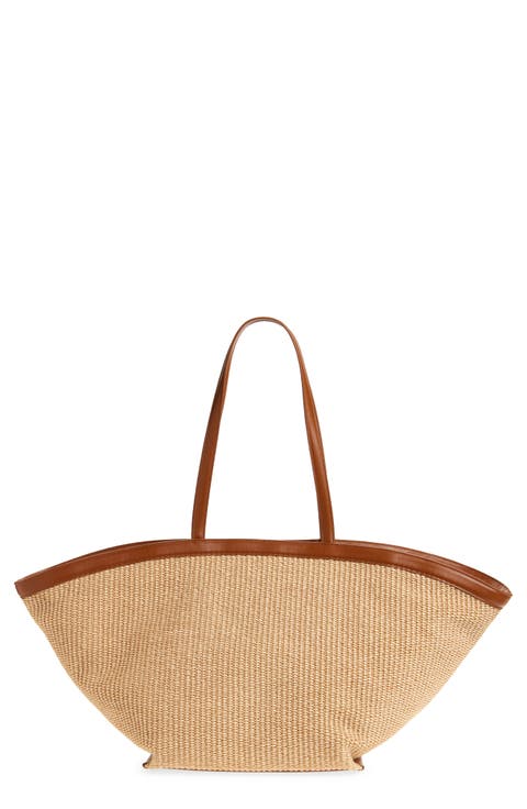 Lucia Raffia Tote