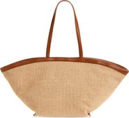 Reformation Lucia Raffia Tote