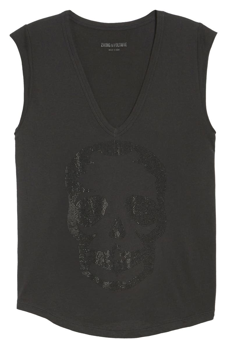 Zadig & Voltaire Skull Tee, Alternate, color, 