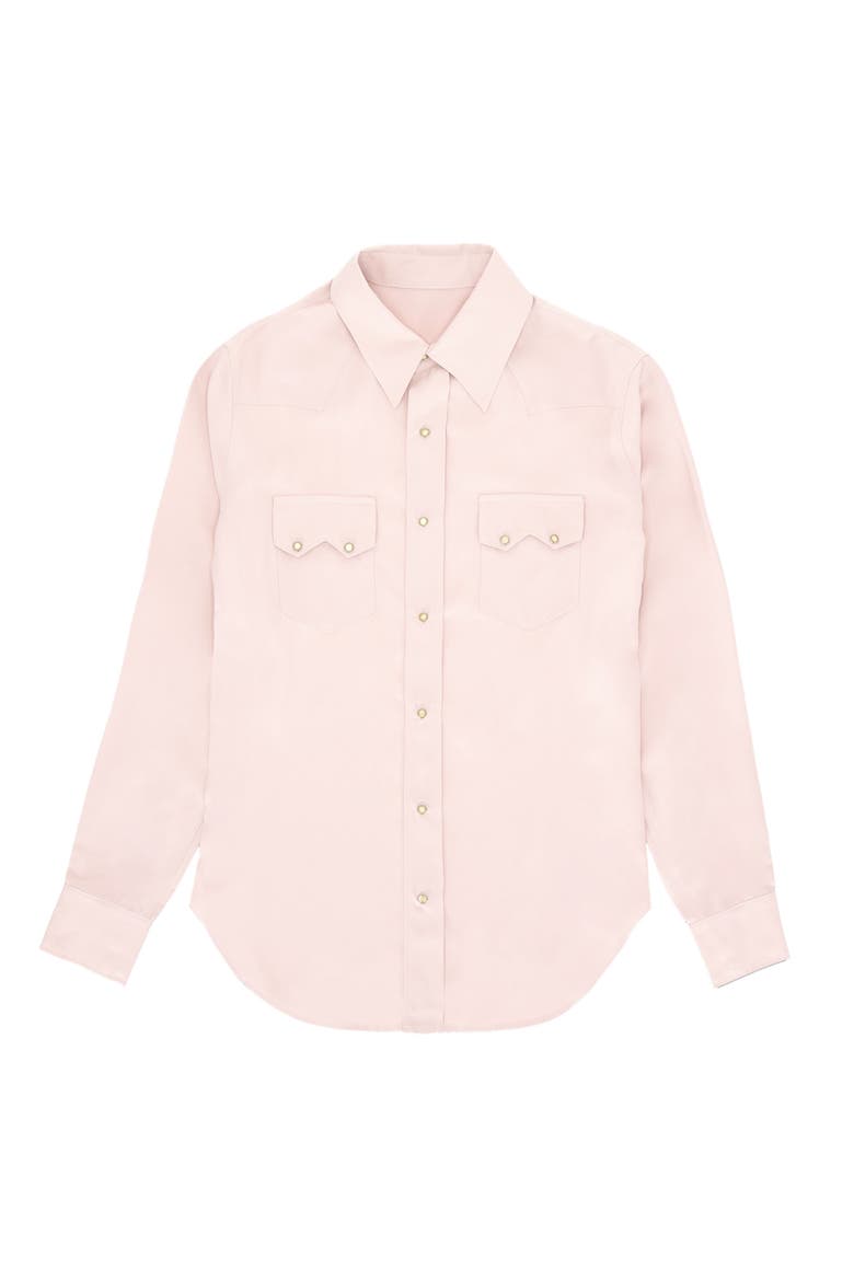 Toledo Silk Texan Shirt, Main, color, Pink