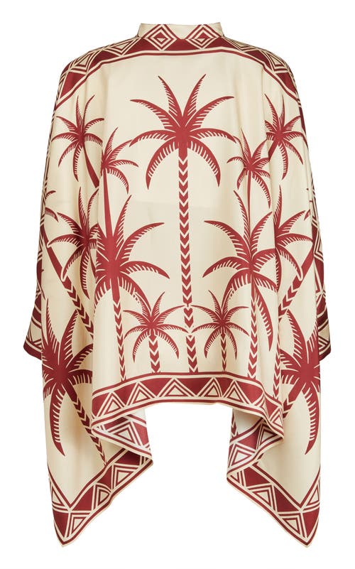 LA DOUBLEJ LA DOUBLEJ FOULARD SHIRT PLACÉE DATE PALMS IVORY 