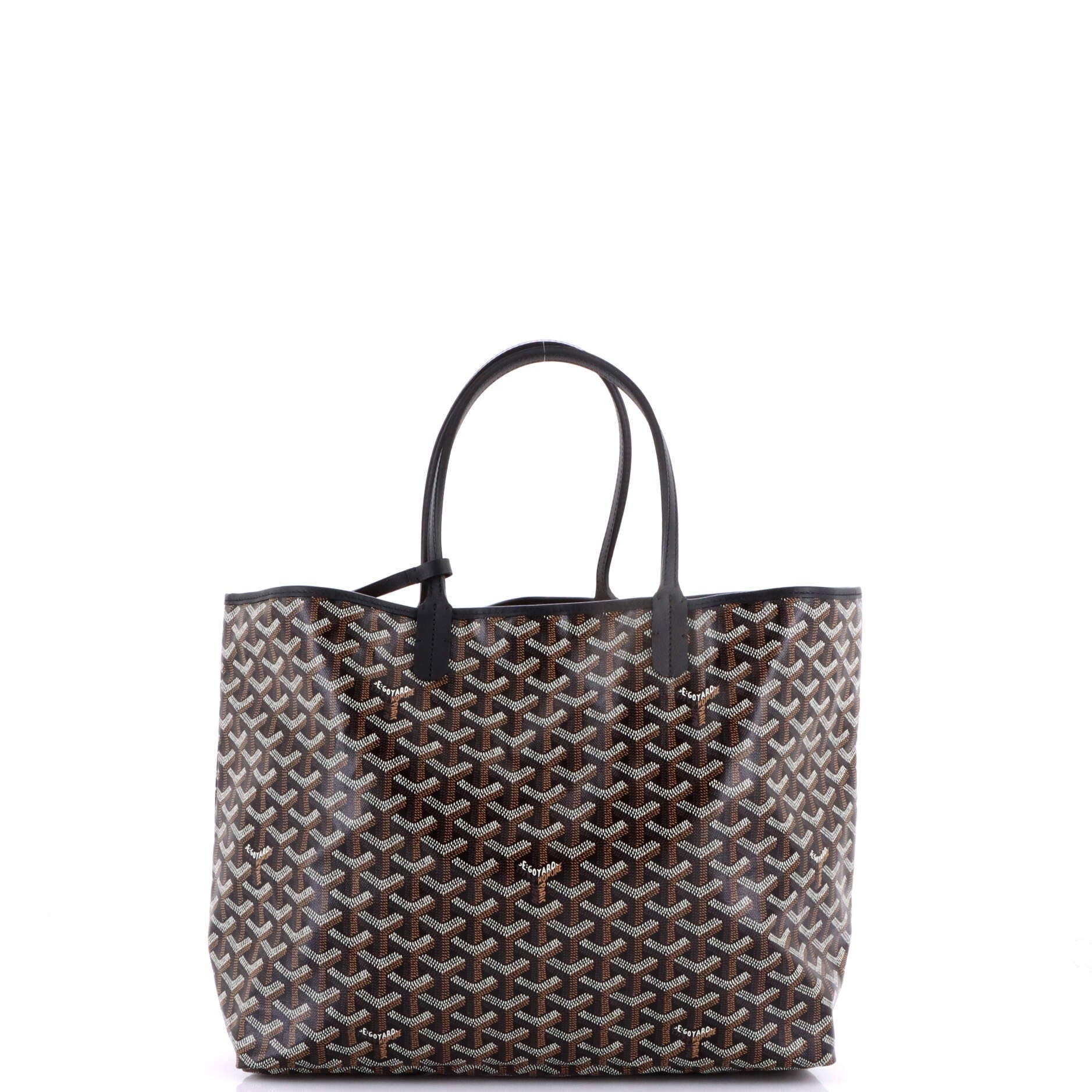 Pre-Owned Goyard Saint Louis Tote Coated Canvas PM, Alternate, color, Black