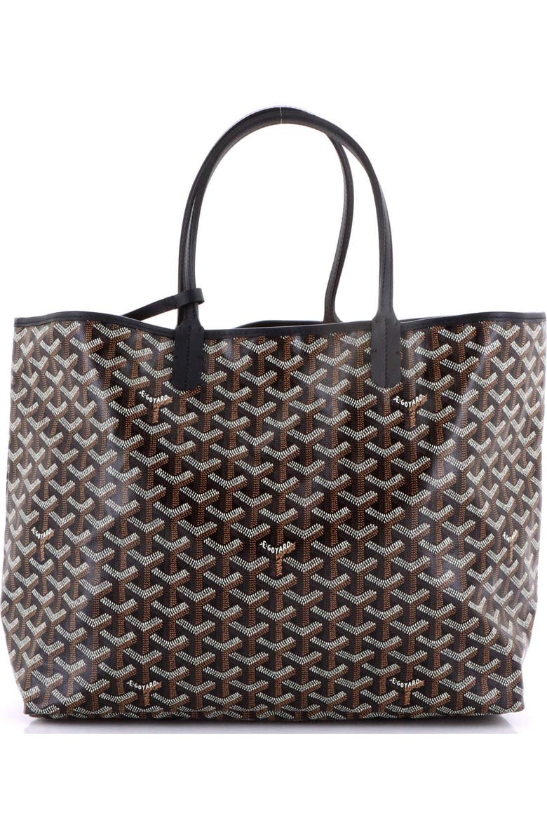 Pre-Owned Goyard Saint Louis Tote Coated Canvas PM, Alternate, color, Black