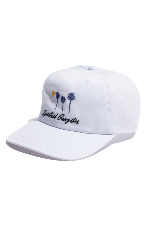 Spiritual Gangster Cotton Twill Dad Hat In White