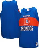 Mitchell & Ness Men's Mitchell & Ness Royal Denver Broncos Retro Colorblock Tank Top