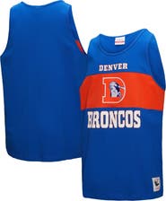 Mitchell & Ness Men's Mitchell & Ness Royal Denver Broncos Retro Colorblock Tank Top