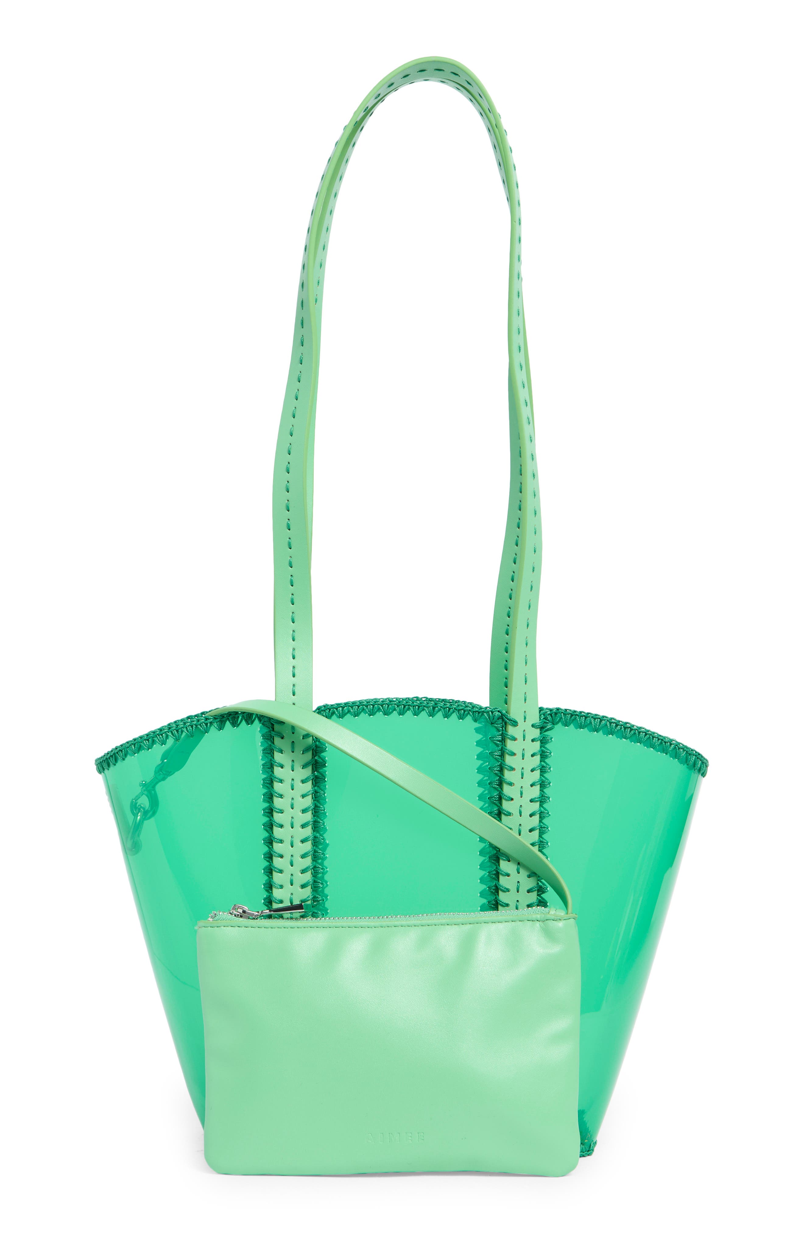 Paradise Tote Bag, Alternate, color, ALOE GREEN