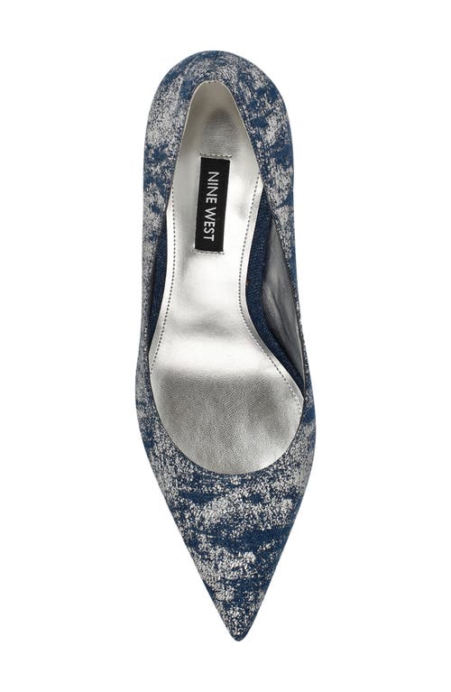 Nine West Deonne Pointed Toe Pump In Dark Blue 400