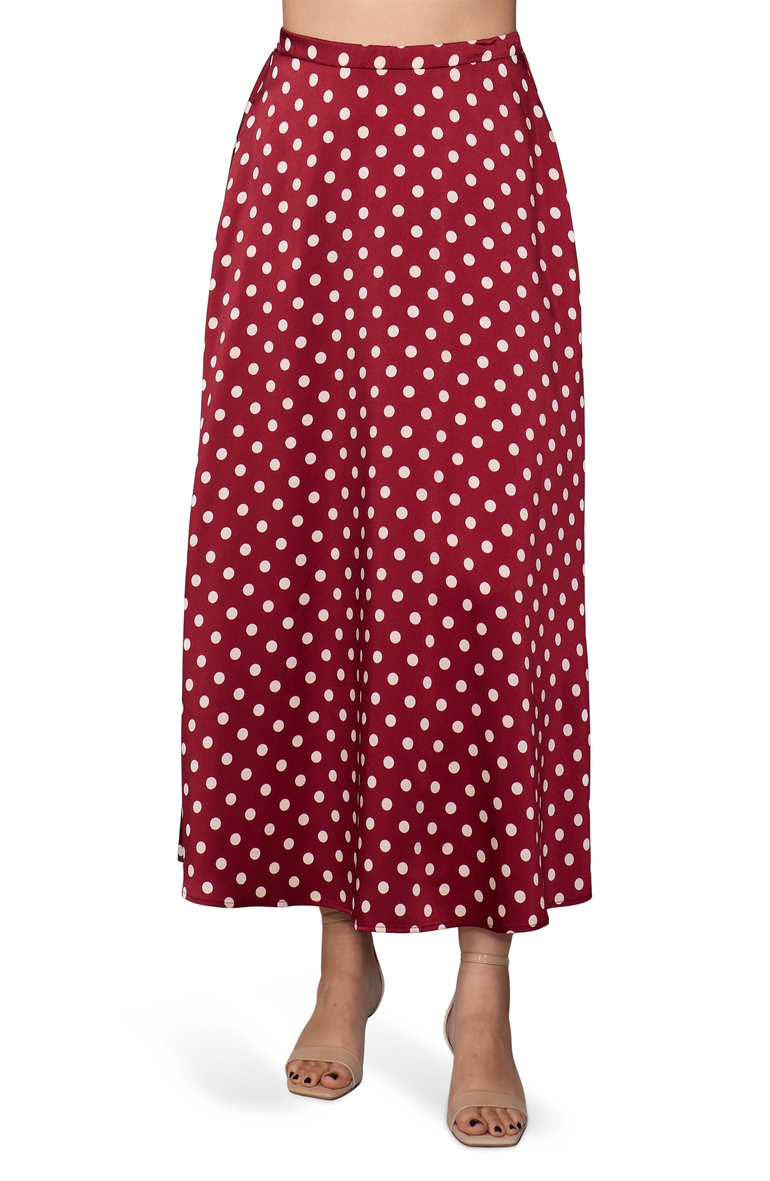 MAROON BONE DOT