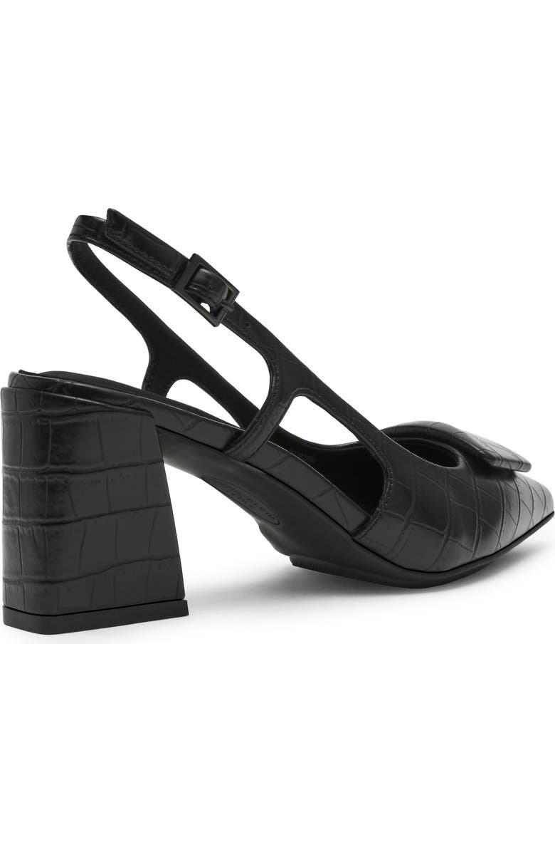 Anne Klein Renatta Slingback Pointed Toe Pump, Alternate, color, Black Croc