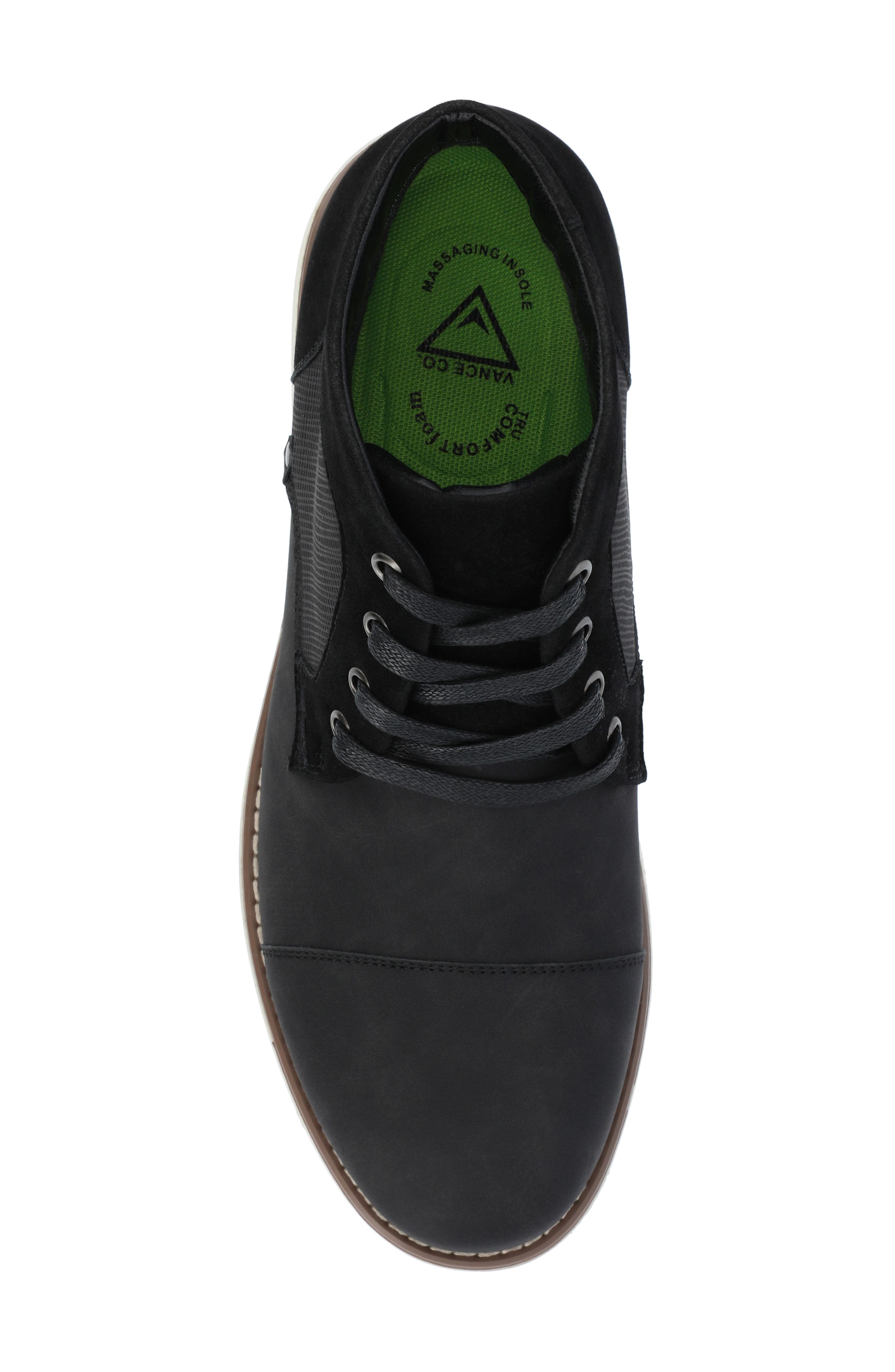 VANCE CO Austin Cap Toe Chukka Boot - Wide Width, Alternate, color, Black