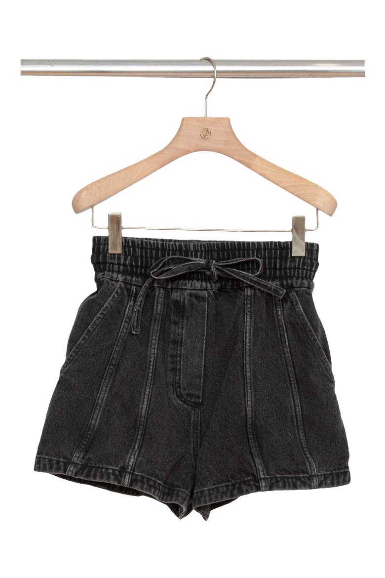 Seamed Boxer Shorts, Main, color, WASHED BLACK