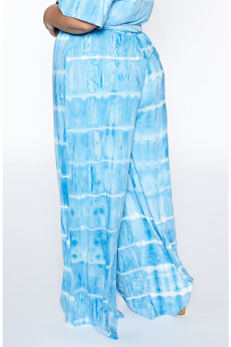 Sedona Leisure Wide Leg Pants (Nordstrom Exclusive), Alternate, color, BLUE TIE DYE