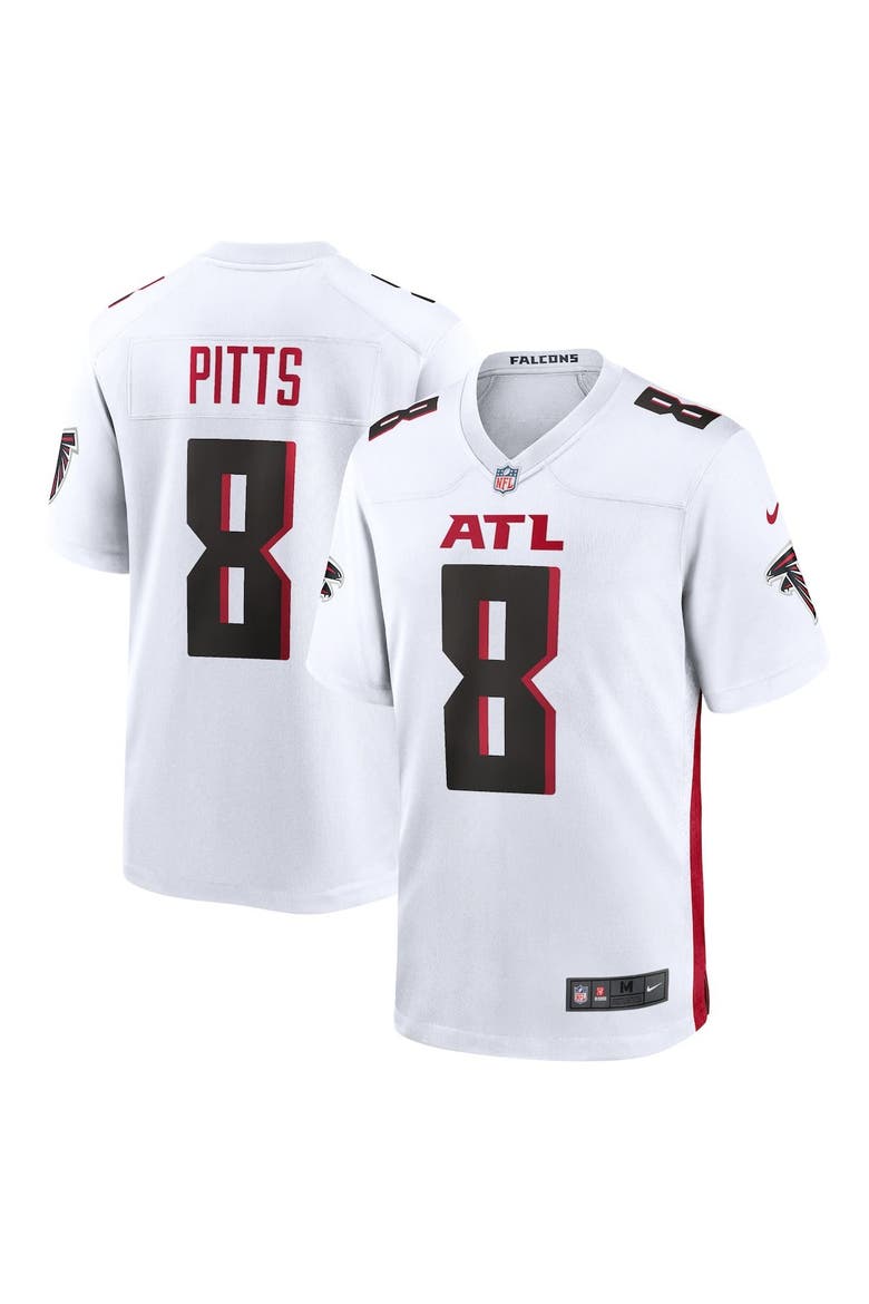 Men's Nike Kyle Pitts White Atlanta Falcons Game Jersey, Main, color, White