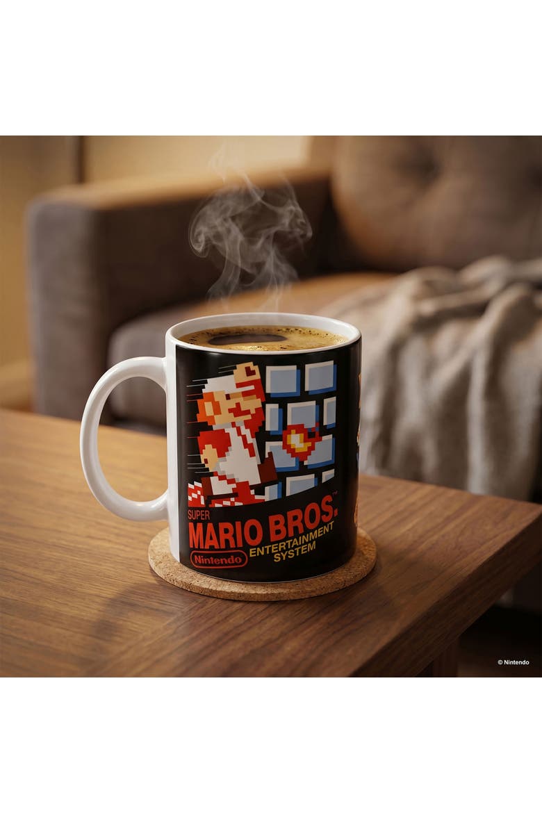 11 oz Super Mario Bros NES Cover Ceramic Mug, Alternate, color, Multicolored