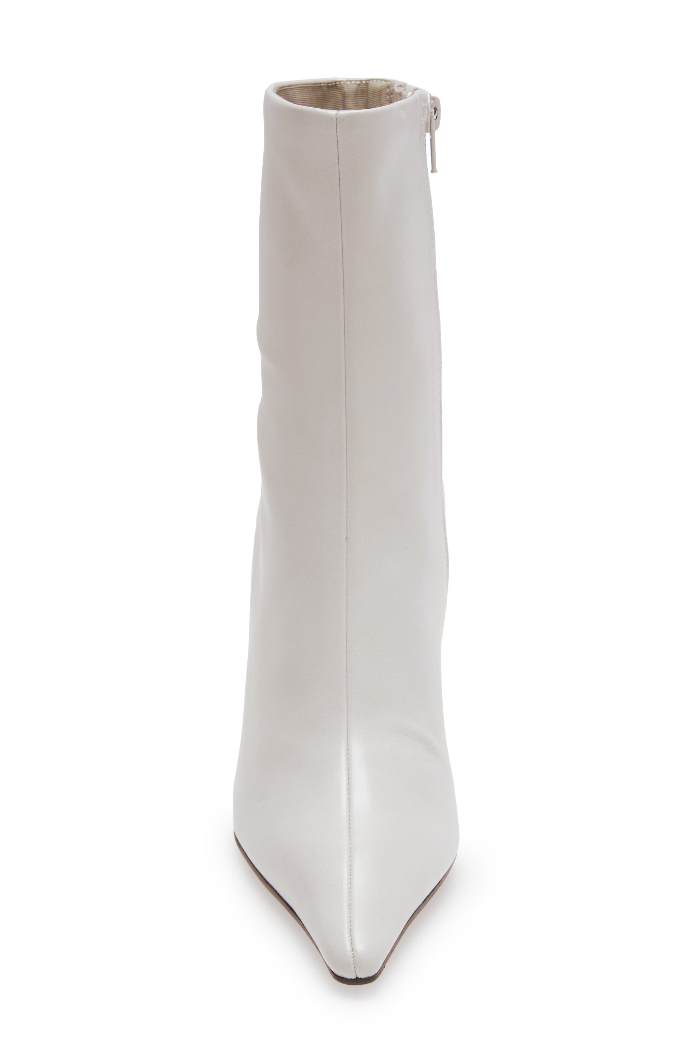 Compass Pointed Toe Bootie, Alternate, color, IVORY SILVER
