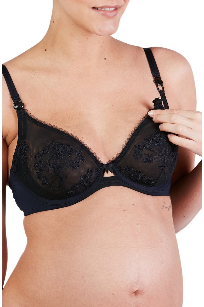 Louise Maternity and nursing bra Classic, Main, color, MARINE