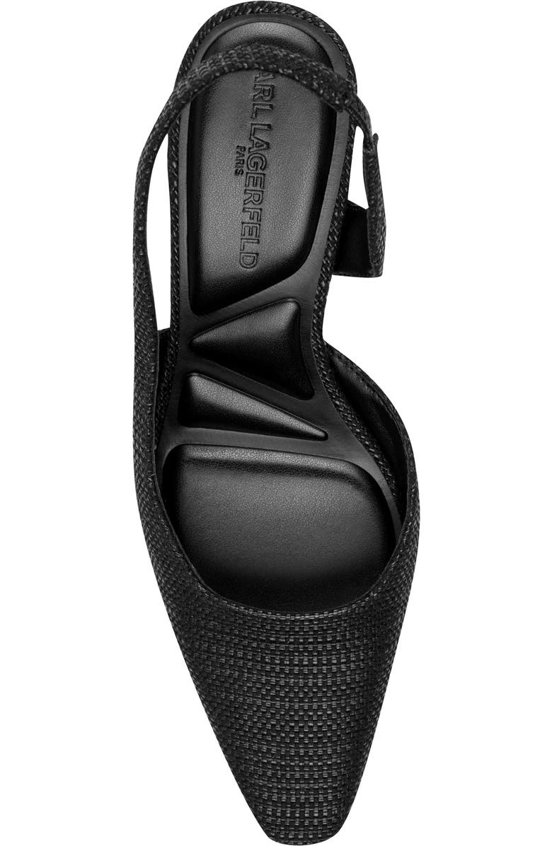 KARL LAGERFELD PARIS Sheenz Woven Slingback Pump, Alternate, color,
