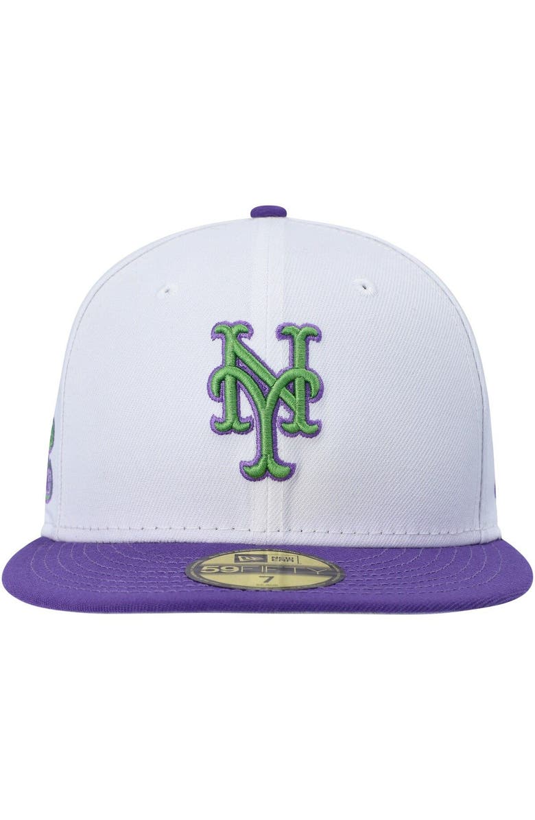 New Era Men's New Era White New York Mets  Side Patch 59FIFTY Fitted Hat, Alternate, color, 