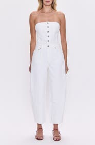 Pistola Daphine Strapless Denim Jumpsuit