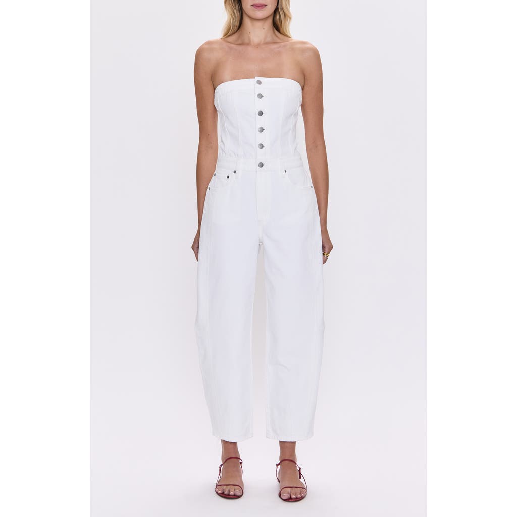 PISTOLA PISTOLA DAPHINE STRAPLESS DENIM JUMPSUIT