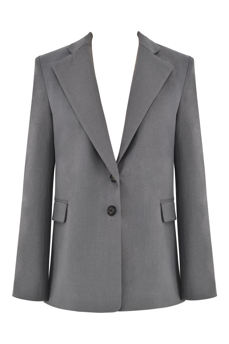 Aline Shaped Blazer, Alternate, color, DARK GREY