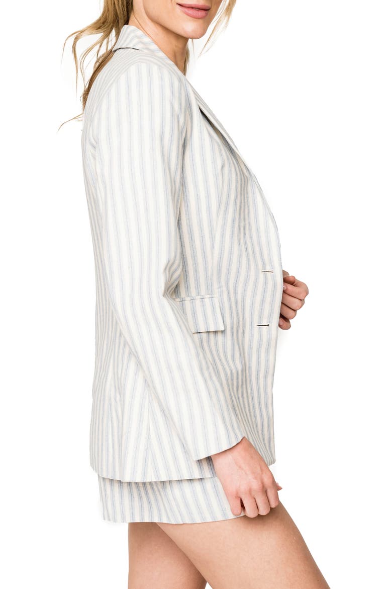 Stripe Blazer, Alternate, color, NEUTRAL BLUE STRIPE