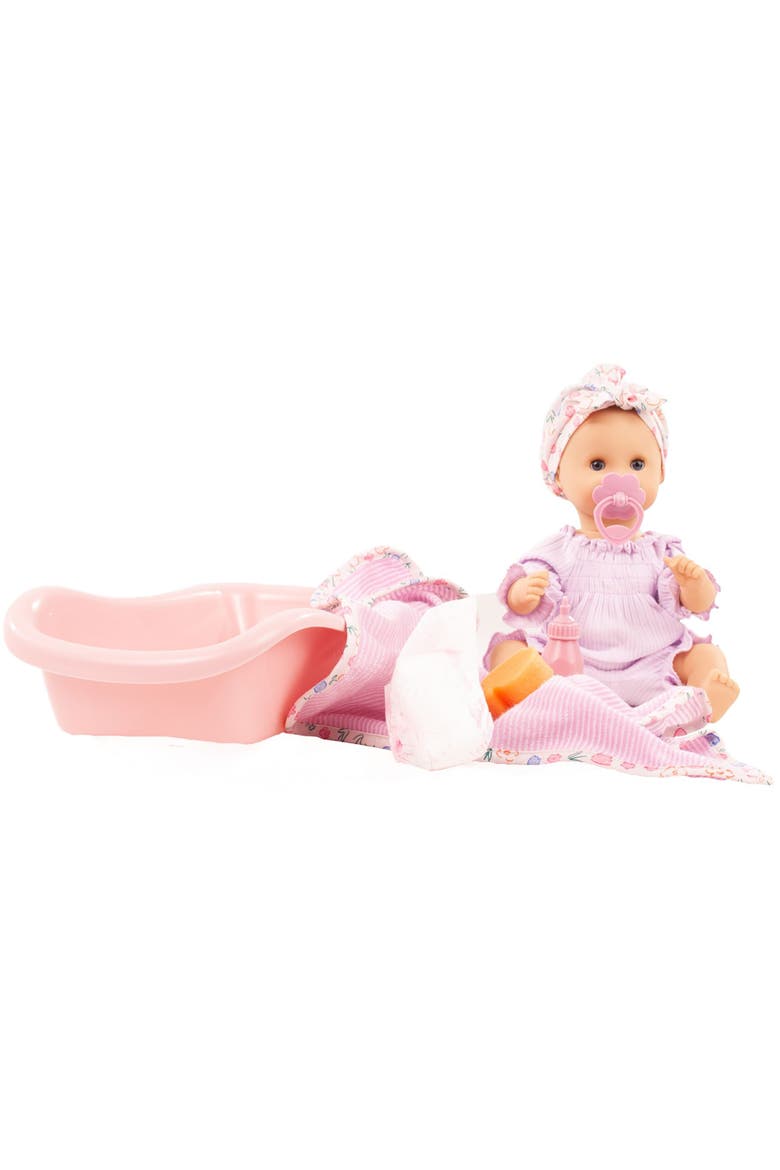 Girl BliBlaBlume 13" All Vinyl Drink & Wet Bath Baby Doll, Main, color, Multicolored