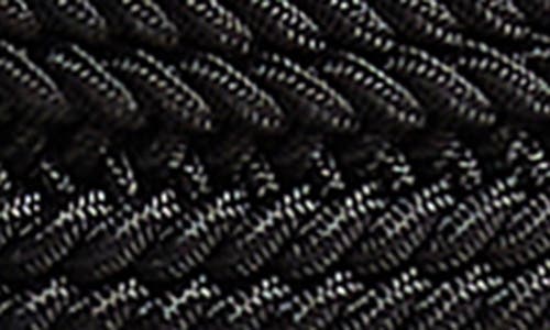 Zegna Black Elastic Rayon Braided Belt In Black