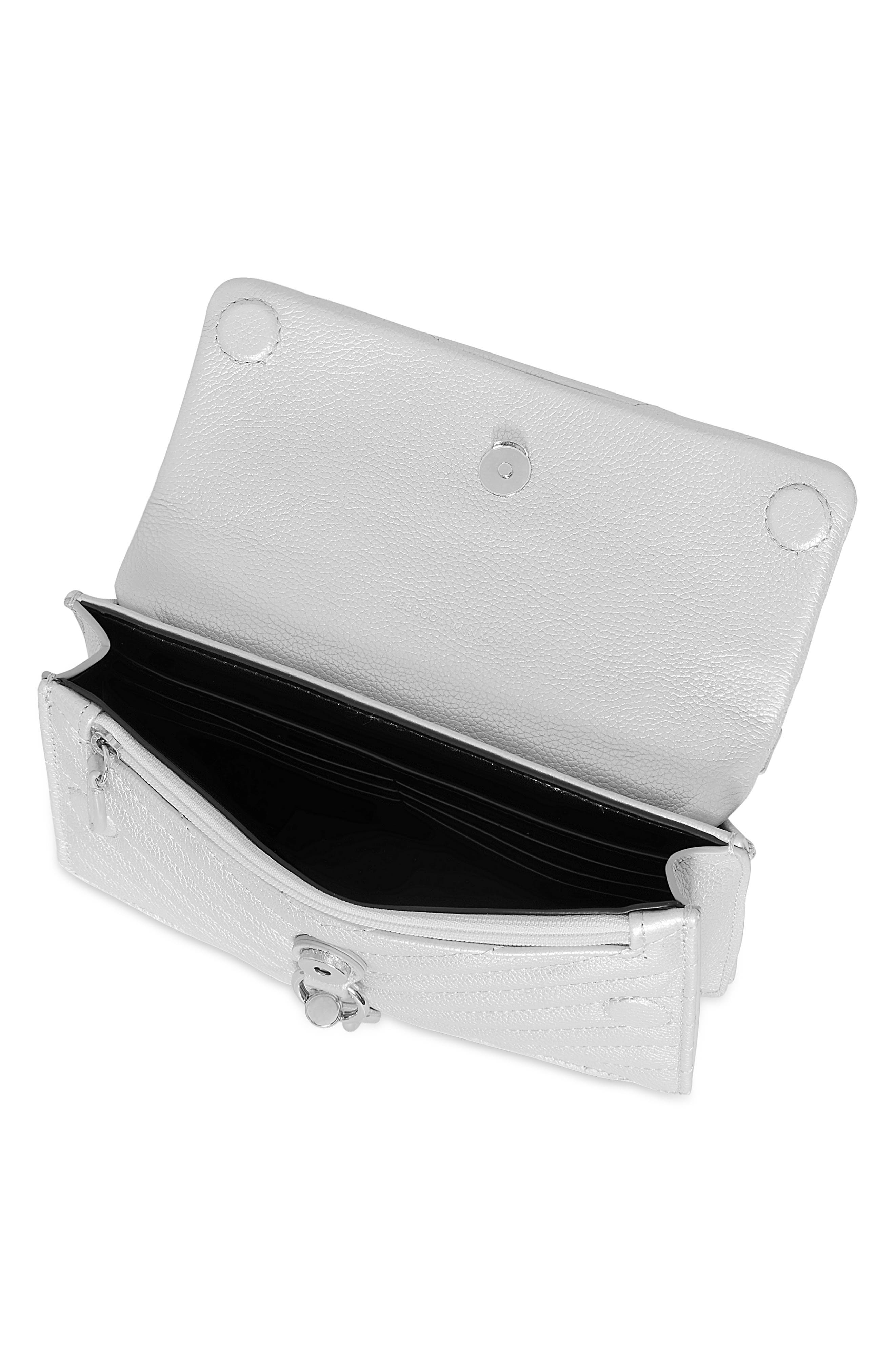 Rebecca Minkoff Mini Edie Quilted Leather Crossbody Bag, Alternate, color, 