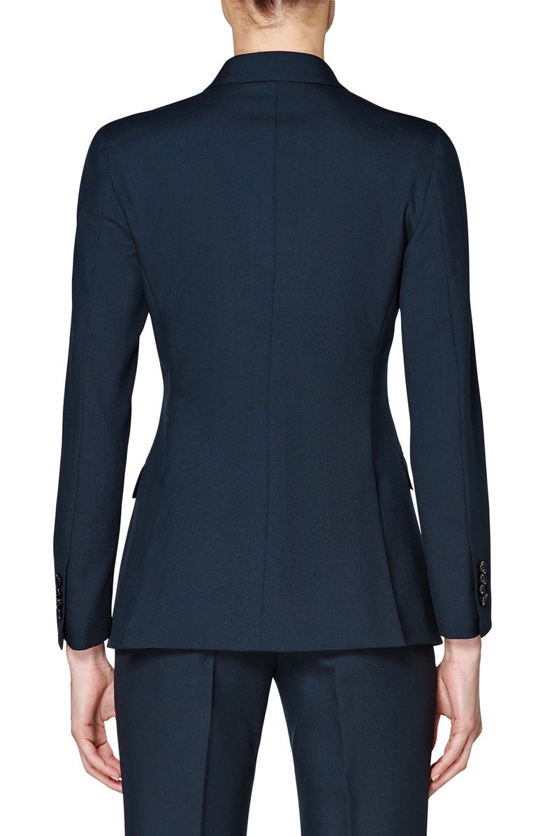 SUISTUDIO Cameron Double Breasted Wool & Mohair Suit Jacket, Alternate, color,