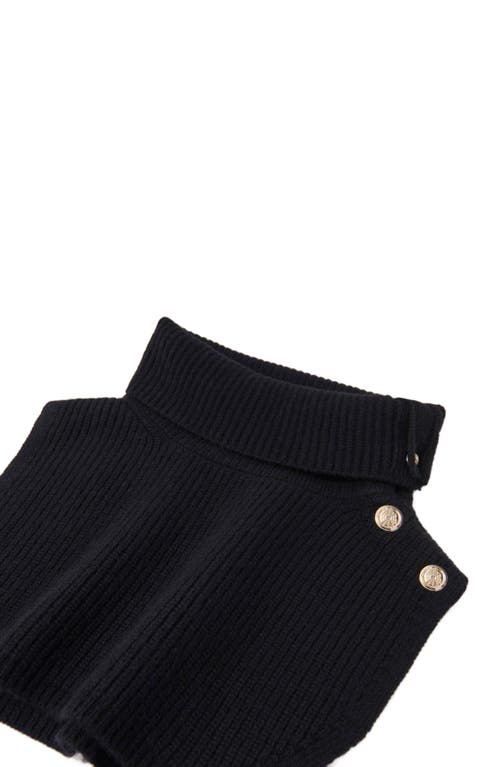 MAJE MAJE BUTTON-UP WOOL MIX COLLAR WRAP