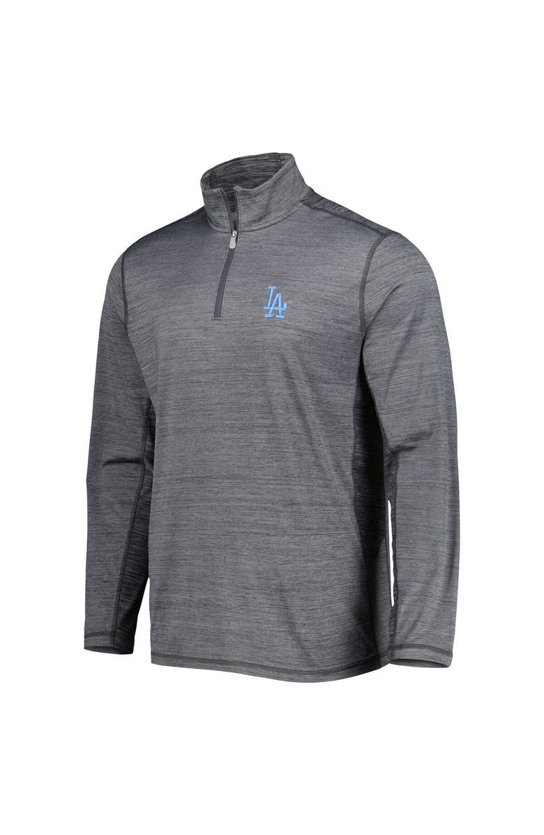 Tommy Bahama Men's Tommy Bahama Gray Los Angeles Dodgers Delray IslandZone Half-Zip Top, Alternate, color, Gray