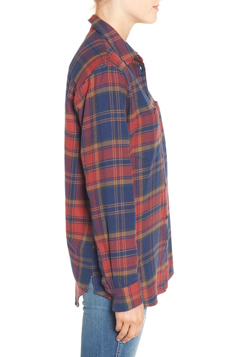 Madewell Ex-Boyfriend Shrunken Flannel Boyfriend Shirt, Alternate, color,