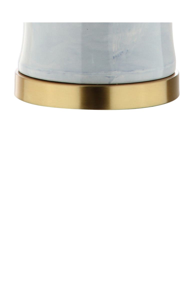 JONATHAN Y Wallace 26" Ceramic LED Table Lamp, Blue/White, Alternate, color, Blue/White