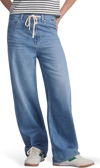 Nella Wide Leg Drawstring Jeans