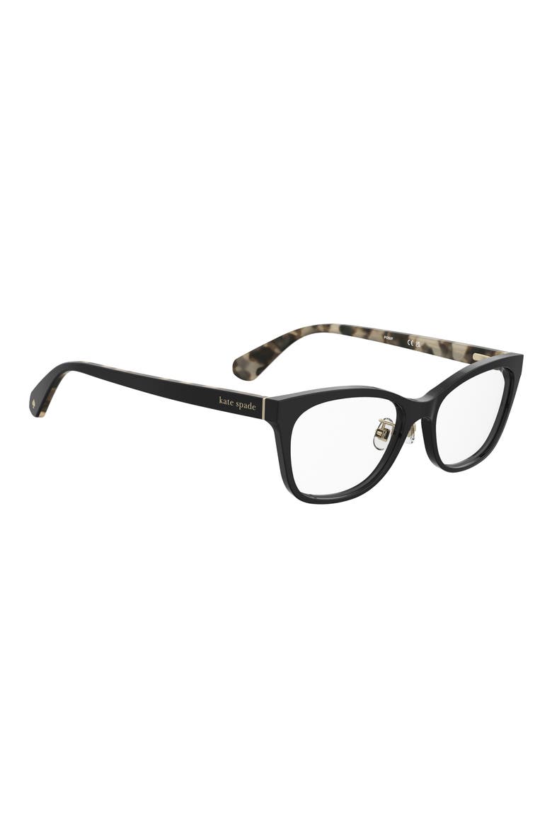 posi 53mm cat eye optical glasses, Alternate, color, BLACK