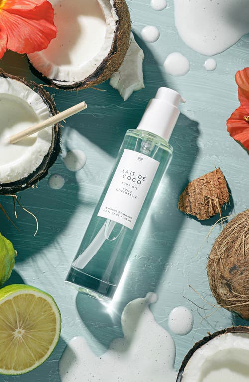 Le Monde Gourmand Lait De Coco Body Oil In Transparent