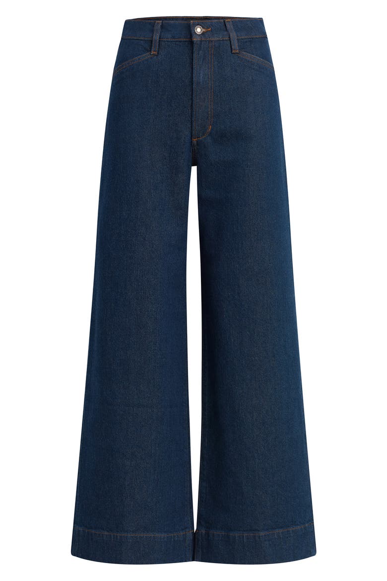 The Mischa Shortie Super High Waist Wide Leg Jeans, Alternate, color, PEPPER