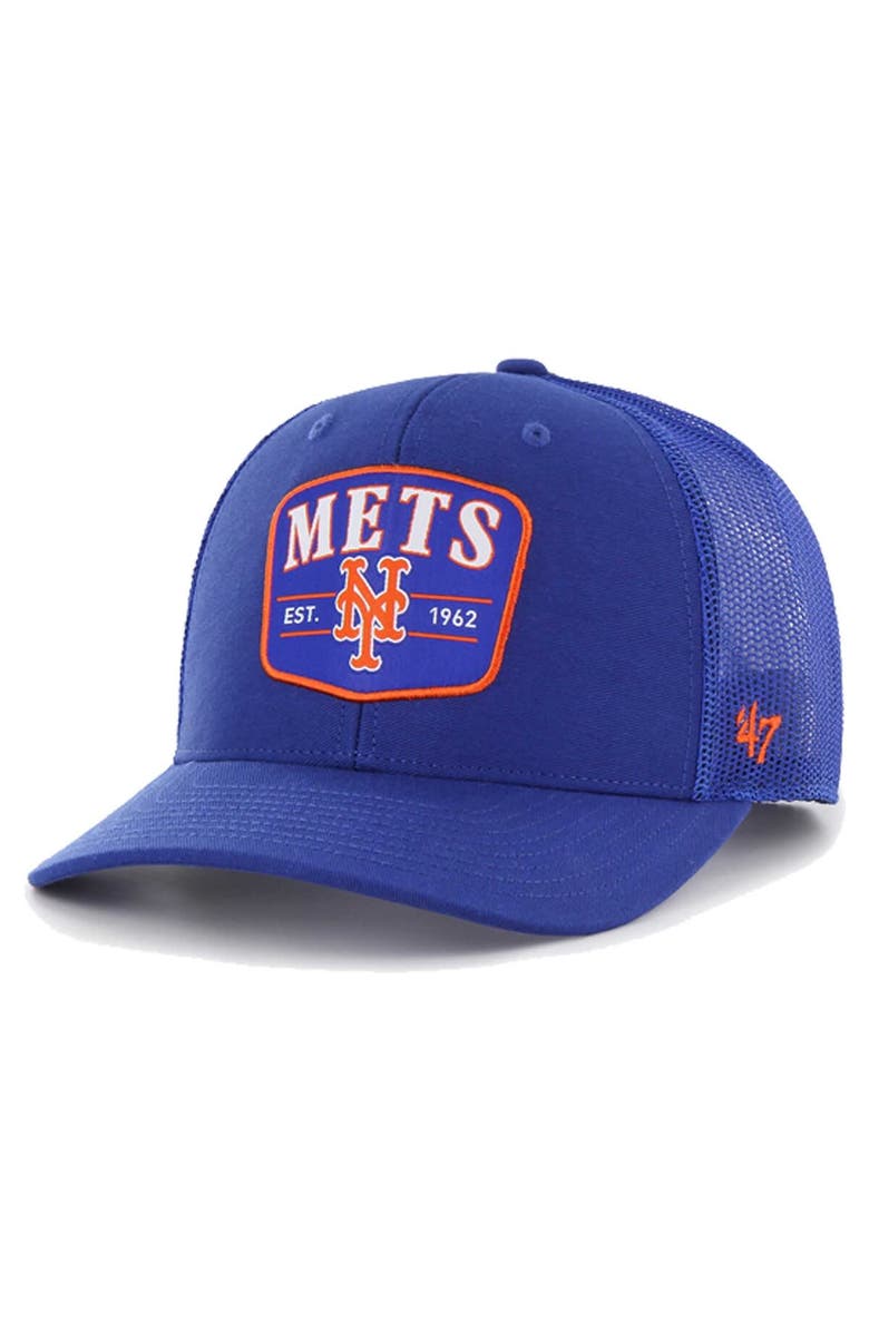 '47 Men's '47 Royal New York Mets Squad Trucker Adjustable Hat, Main, color, Royal