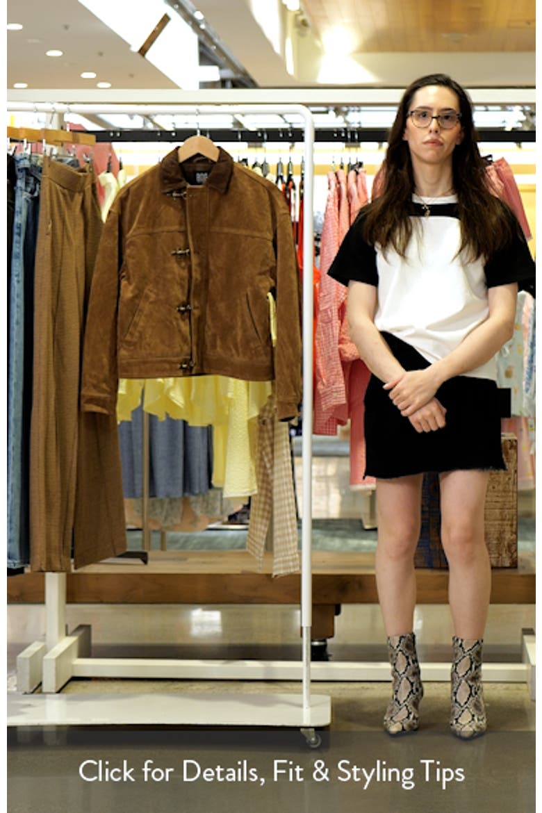 Clasp Faux Suede Jacket video