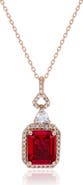 SUZY LEVIAN Colorful Cubic Zirconia Pendant Necklace