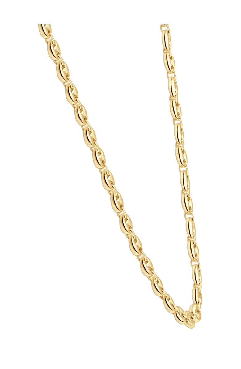 Bliss Diamond 14k Gold Mariner Women's 24" Chain Necklace 22 Grams 7mm Thick, Alternate, color, 14K Yellow Gold