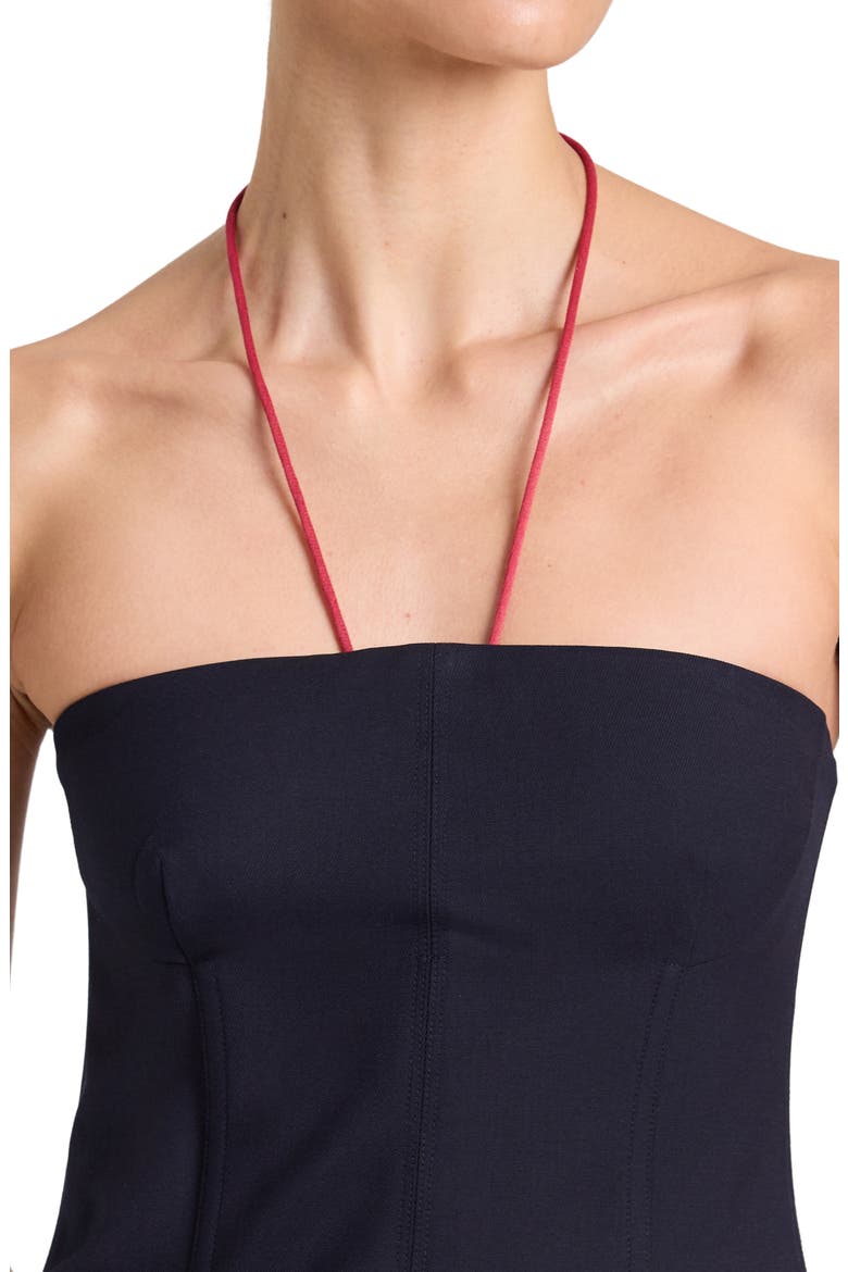 Jillian Stretch Wool Bustier Top, Alternate, color, MIDNIGHT
