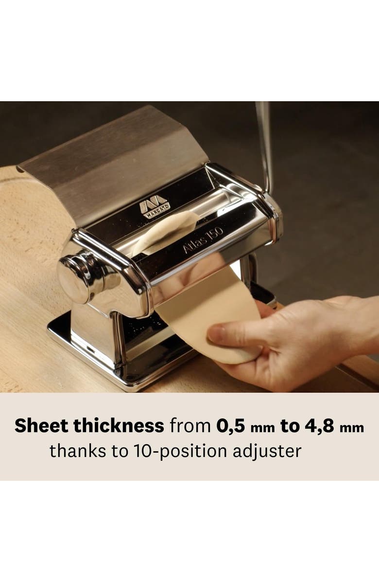 Marcato Atlas 150 Slide Pasta Machine, Made in Italy, Alternate, color, 