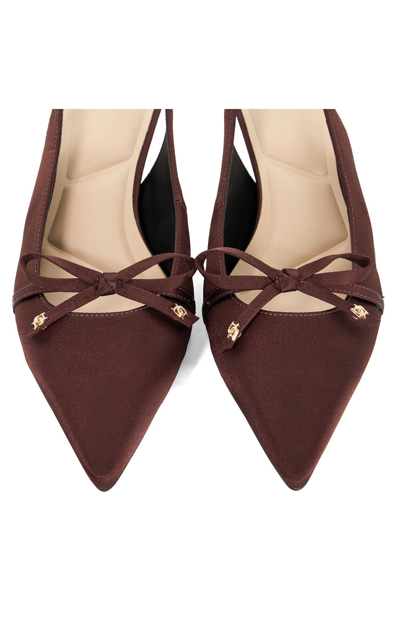 Cassie Pointed Toe Slingback Pump, Alternate, color, CHOCOLATE
