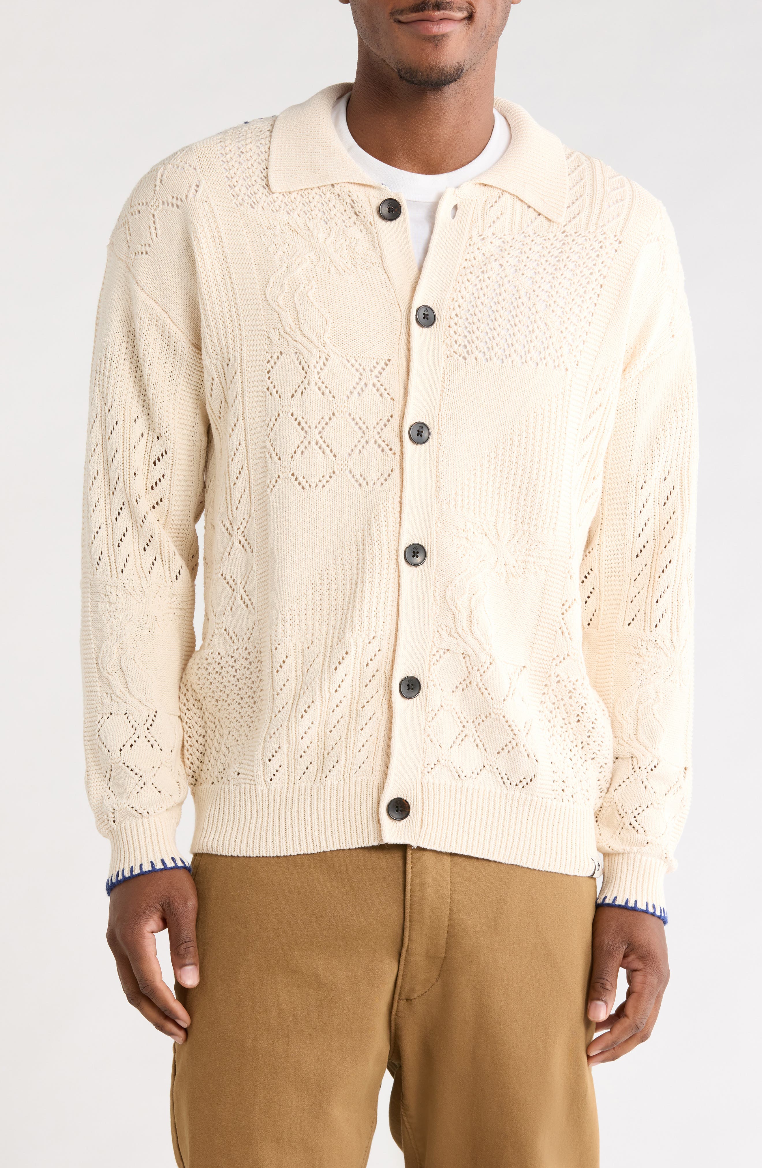 Multi Stitch Knit Cardigan