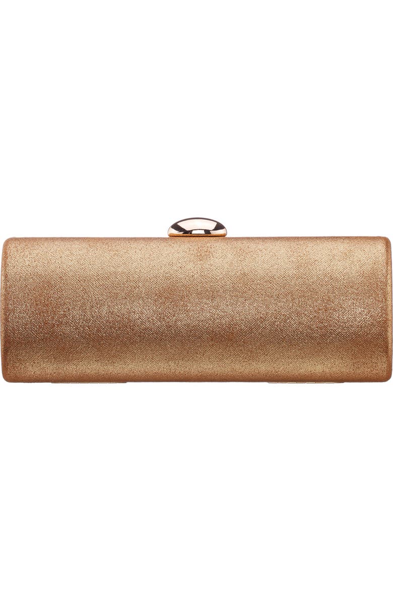 Xandra Metallic Faux Leather Frame Clutch